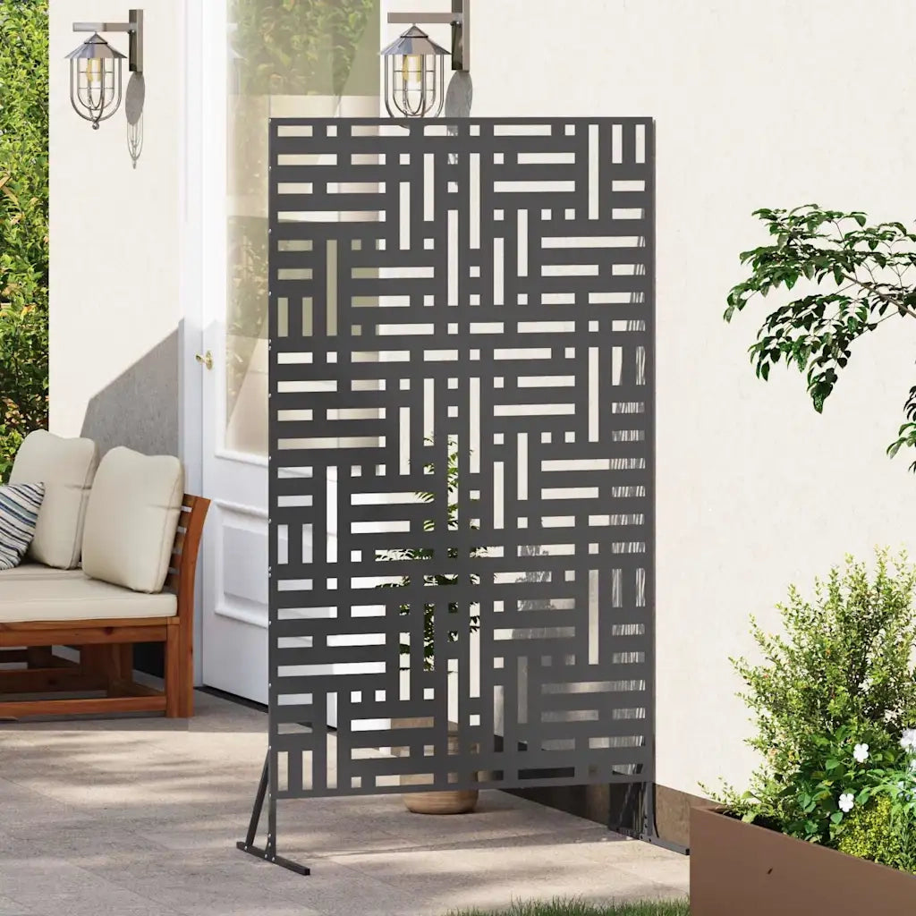 Schermo per Privacy Nero 100 x 50 x 180 cm Acciaio 868549