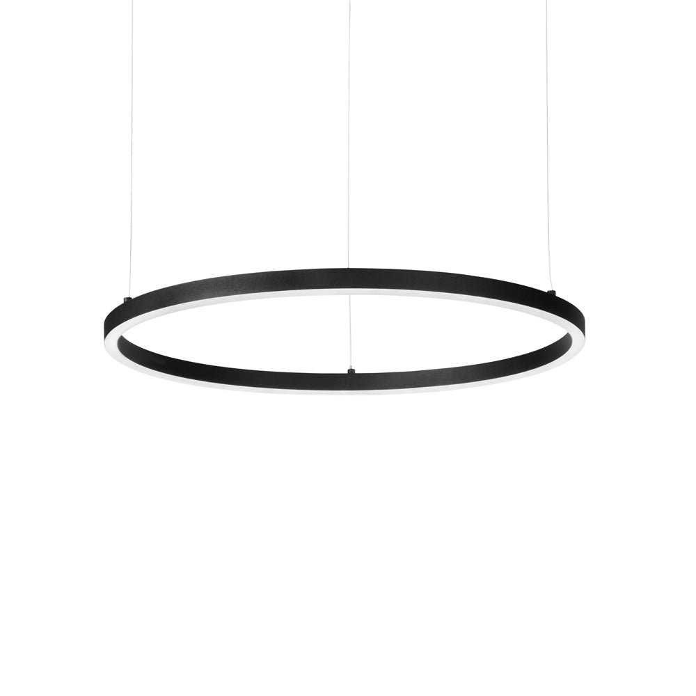 Sospensione Moderna Oracle Alluminio-Materie Plastiche Nero Led 39W 3000K