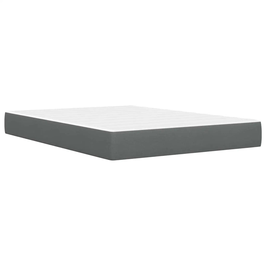 Struttura letto con materasso-Giroletto Grigio scuro 120 x 190 cm Tessuto