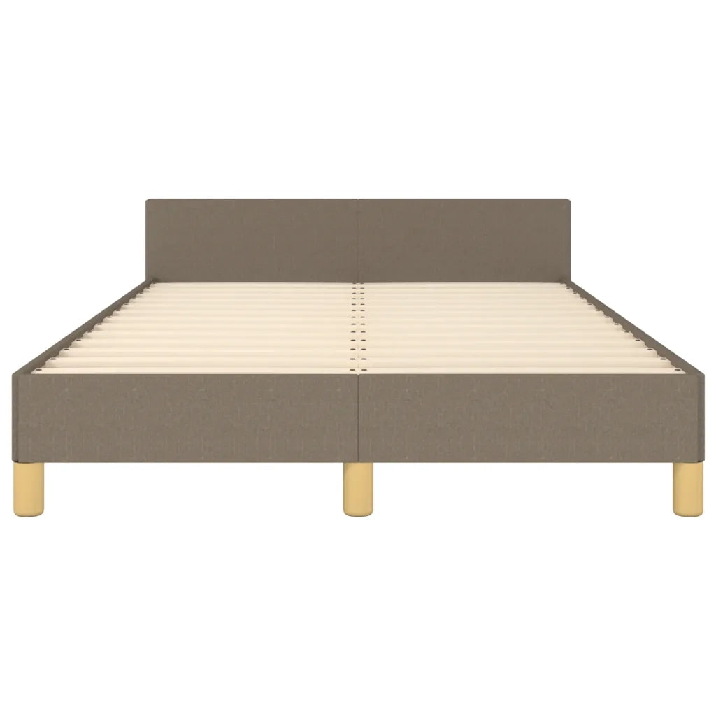 Letto matrimoniale | Letto per adulti | Giroletto senza Materasso Tortora 120x190 cm Tessuto