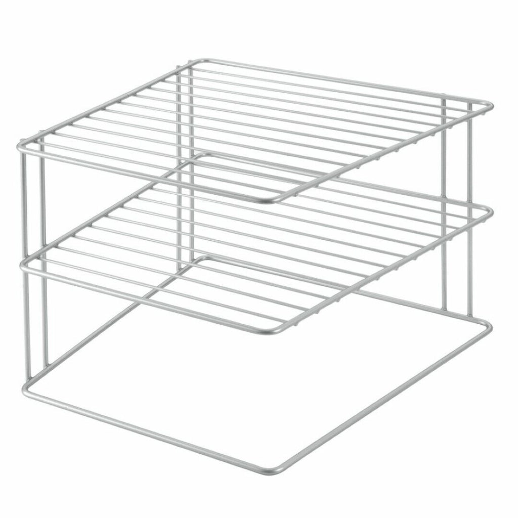 Mensola Angolare A 2 Piani Polytherm 25X25X19 Cm Quick Box - Metaltex