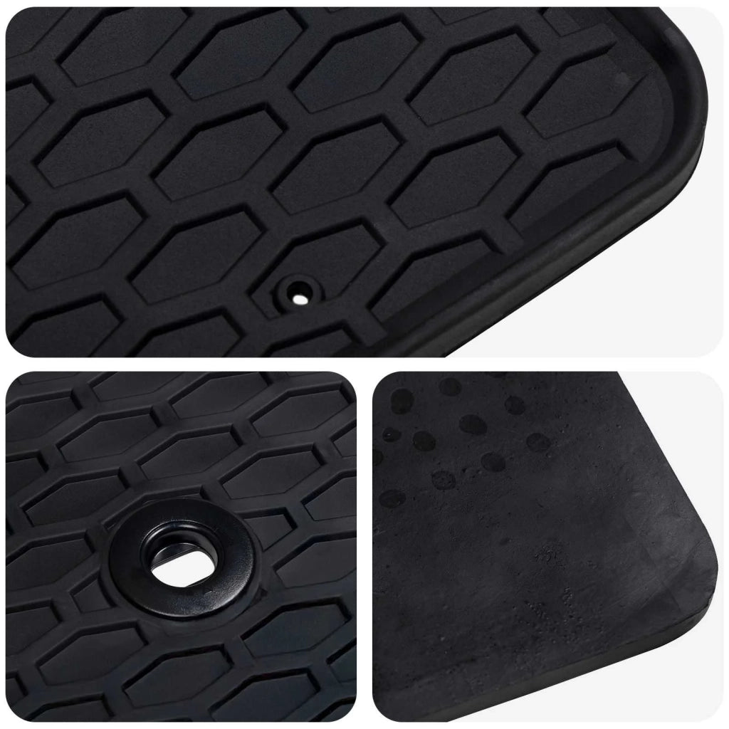 Tappetino per Auto 2 pz Nero Gomma CFW4704741
