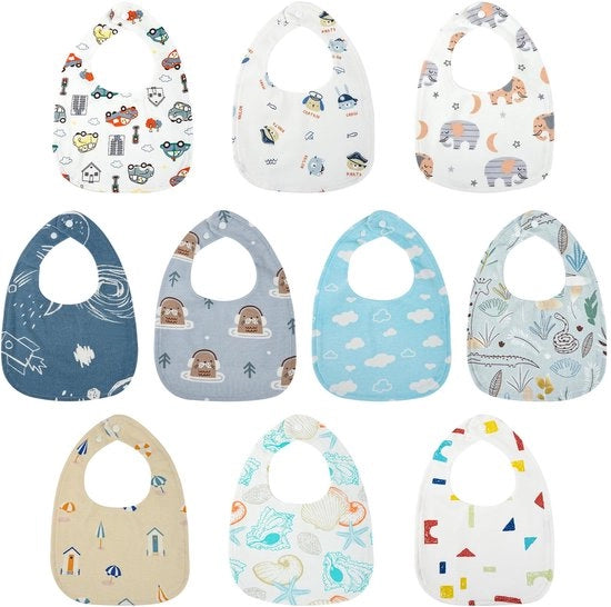 Pannelli Acquastatici Leggeri 10 Pack di Pannelli di Cotone per Bambini (Blu/Bianco)
