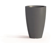Vaso arredo interno ed esterno prisma round Grigio 50 cm