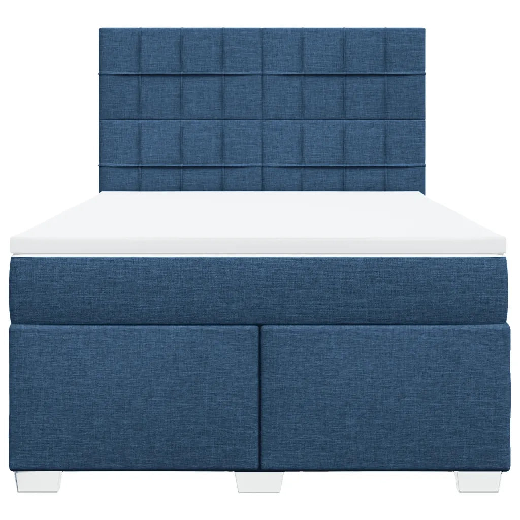 Giroletto a Molle con Materasso Blu 140x200 cm in Tessuto 3290517
