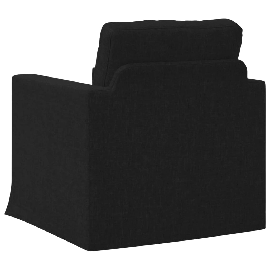 Divano Nero 78 x 78 x 80 cm Tessuto 42024350