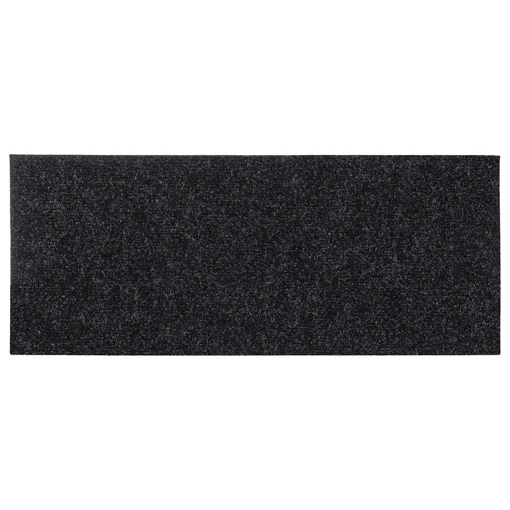 Tappetini per scale autoadesivi 30 pz 60x25 cm neri rettangolari 3365705