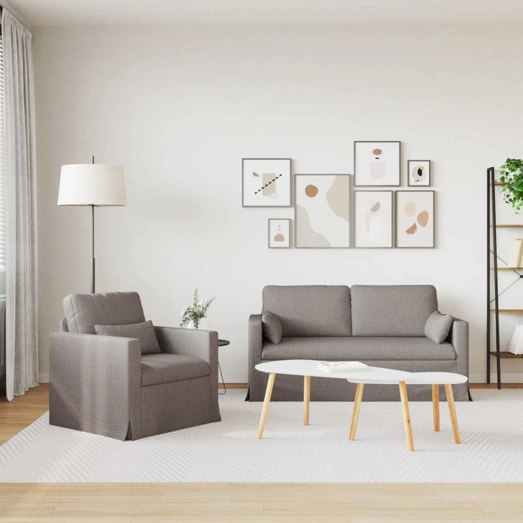 Set di divani 2 pcs Talpa 158 x 78 x 80 cm Tessuto 3407541