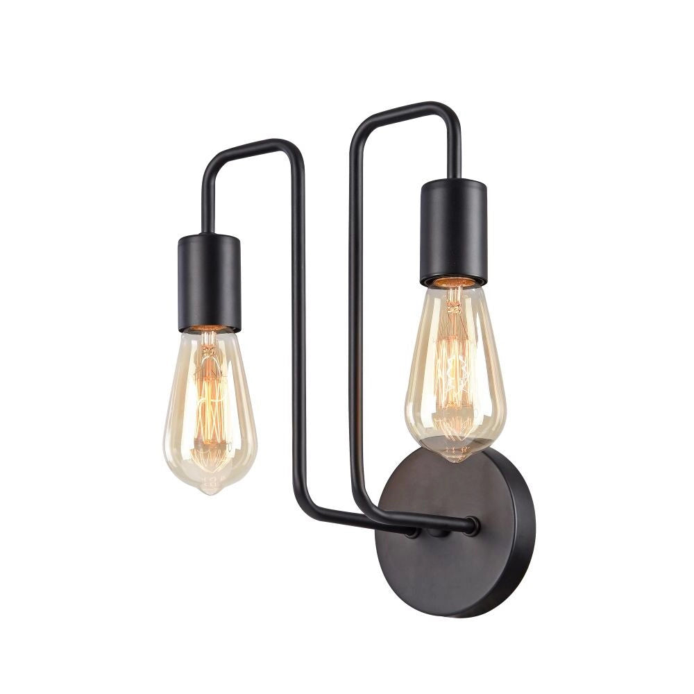 Applique loft Gilbert Maytoni nera 2 luci E27 T532WL-02B