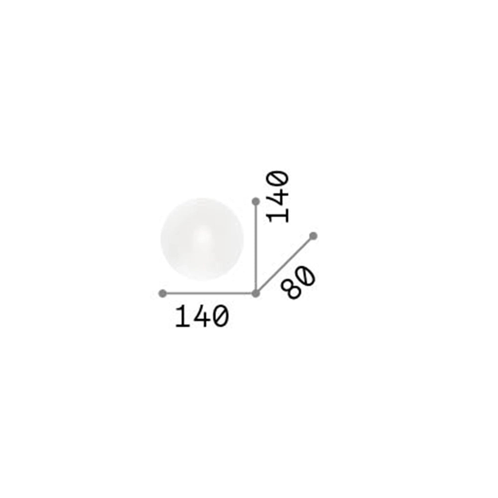 Applique Moderna Smarties Vetro Bianco 1 Luce G9 3W 3000K Luce Calda