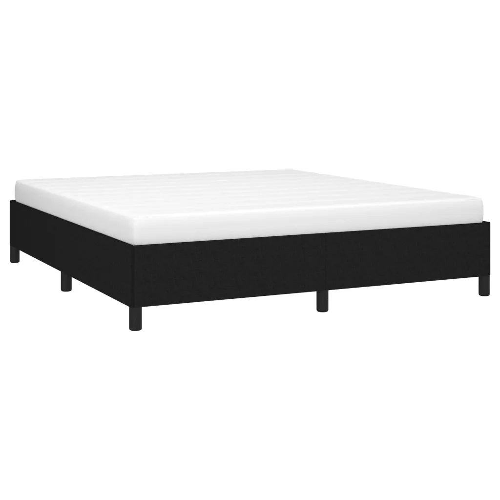 Giroletto senza Materasso Nero 160x200 cm in Tessuto 347076