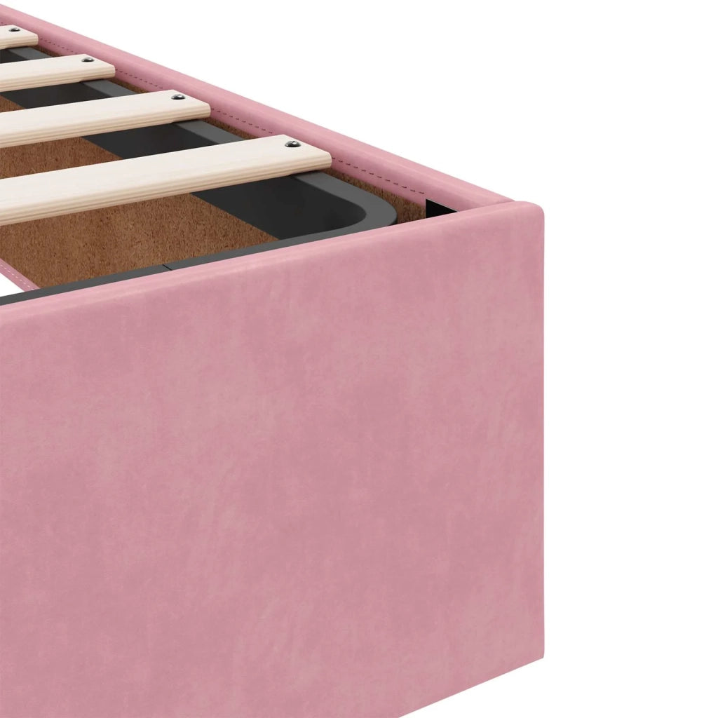 Struttura letto con materasso 2 pcs Rosa Velluto 3399527