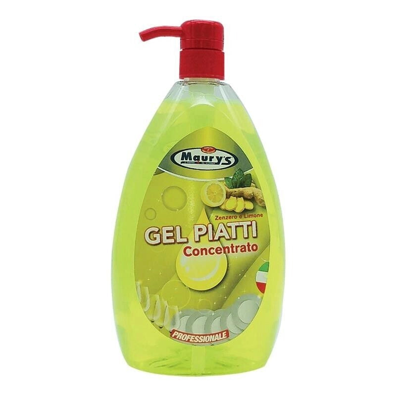 MAURY'S GEL PIATTI PULIZIA TOTALE  LIMONE E ZENZERO 1 LT