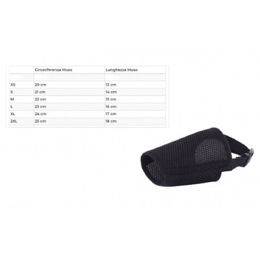 Trade Shop - Museruola Regolabile In Nylon Nobleza Lavabile Per Sicurezza Muzzle Dog -    Xs