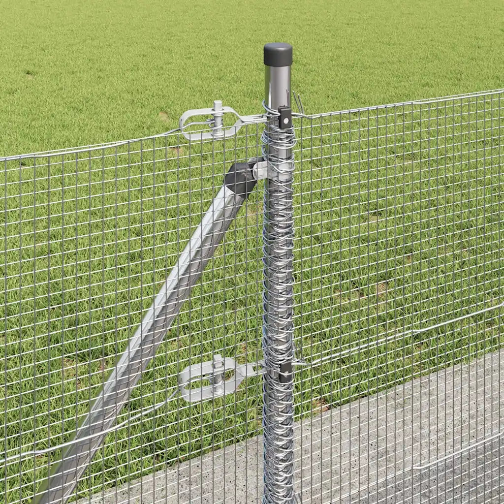 Palo della recinzione Argento 50 x 0,5 m (rete 12 x 12 mm)