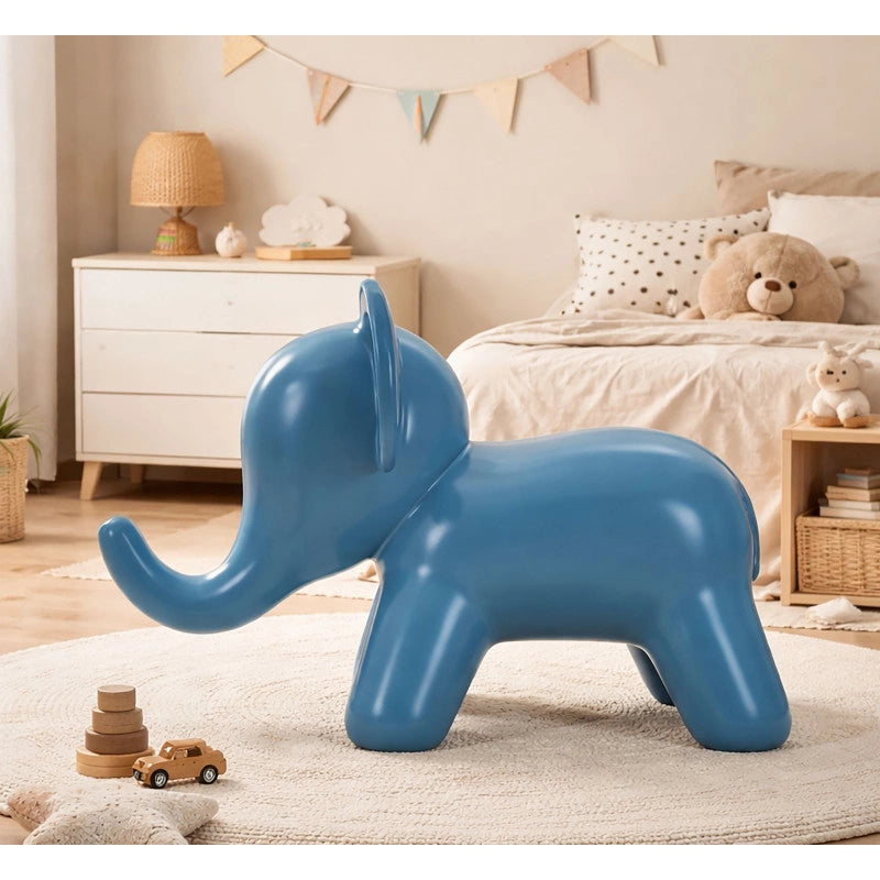 Sgabello Elephant Blu cm 86x46x56