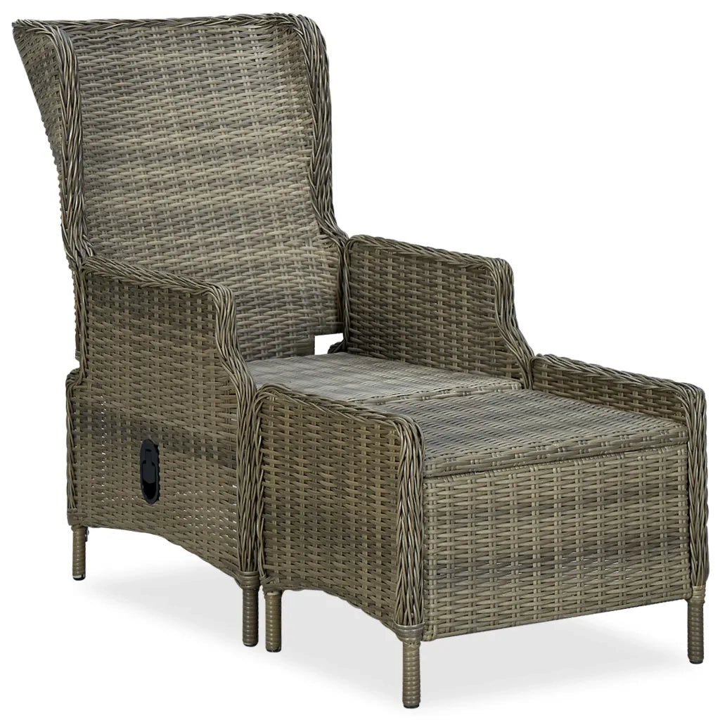 Set da Pranzo da Giardino 9 pz con Cuscini in Polyrattan Marrone 3060162