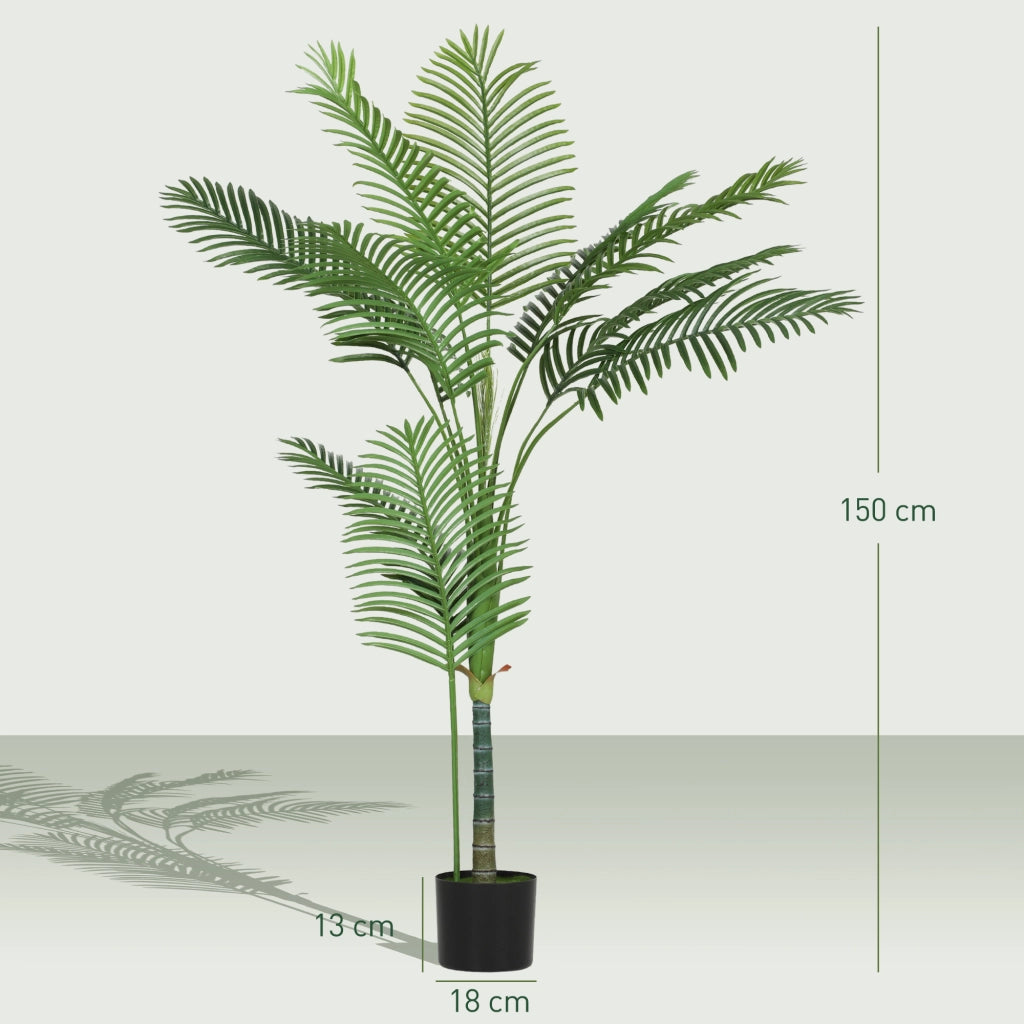 Palma Areca Artificiale ¨C Xylo ¨C 150 cm con Vaso Verde