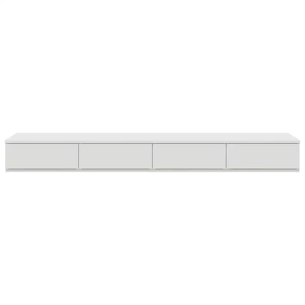 Cassetti per letto | Comodino | Armadio da Notte | Mobiletto da notte con cassetto Bianco 140 x 36,5 x 16,5 cm