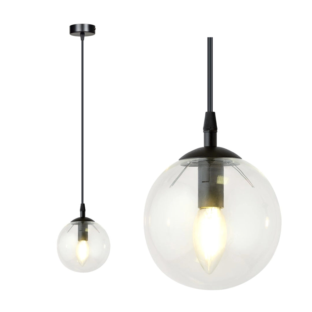 Lampada a sospensione Emibig Cosmo E14 vetro trasparente