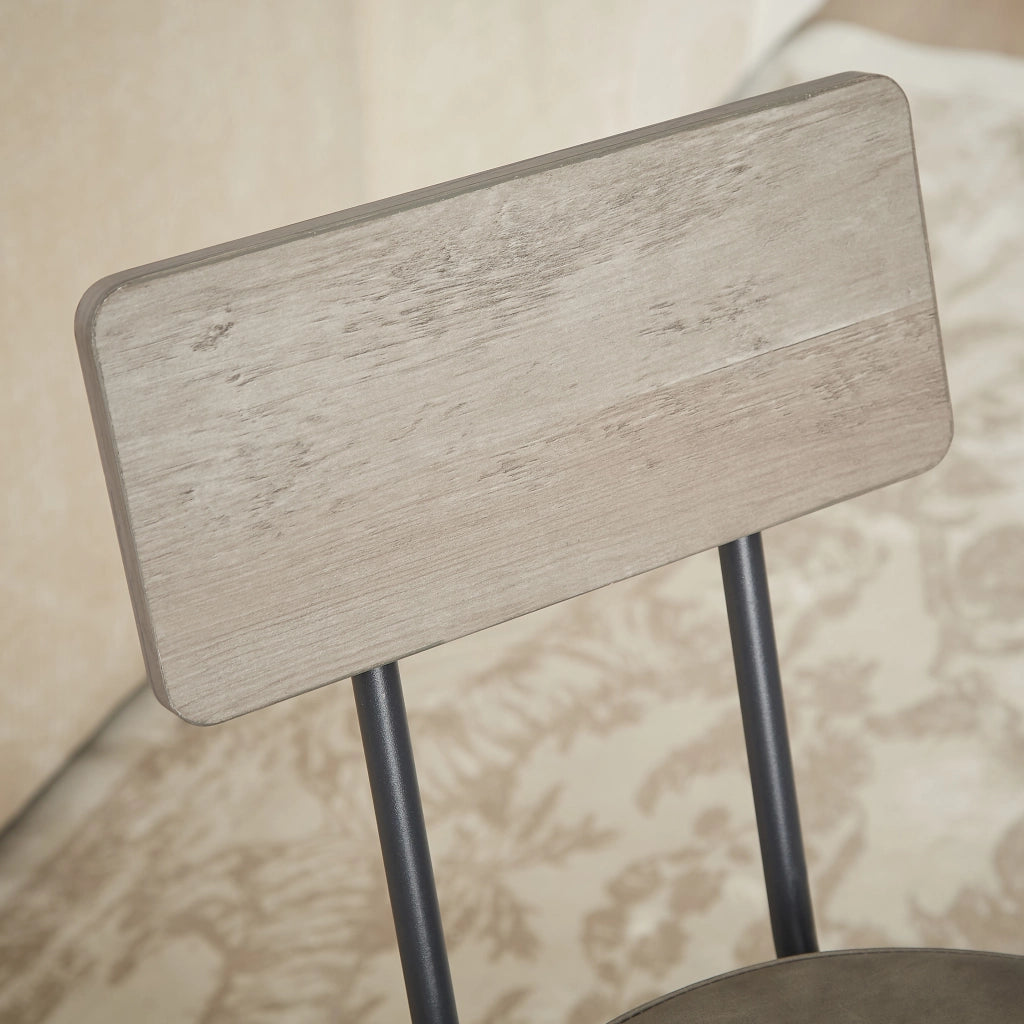 TAVOLO ALTO 160x40x95,5 cm Grigio e Nero Set da 3 unità