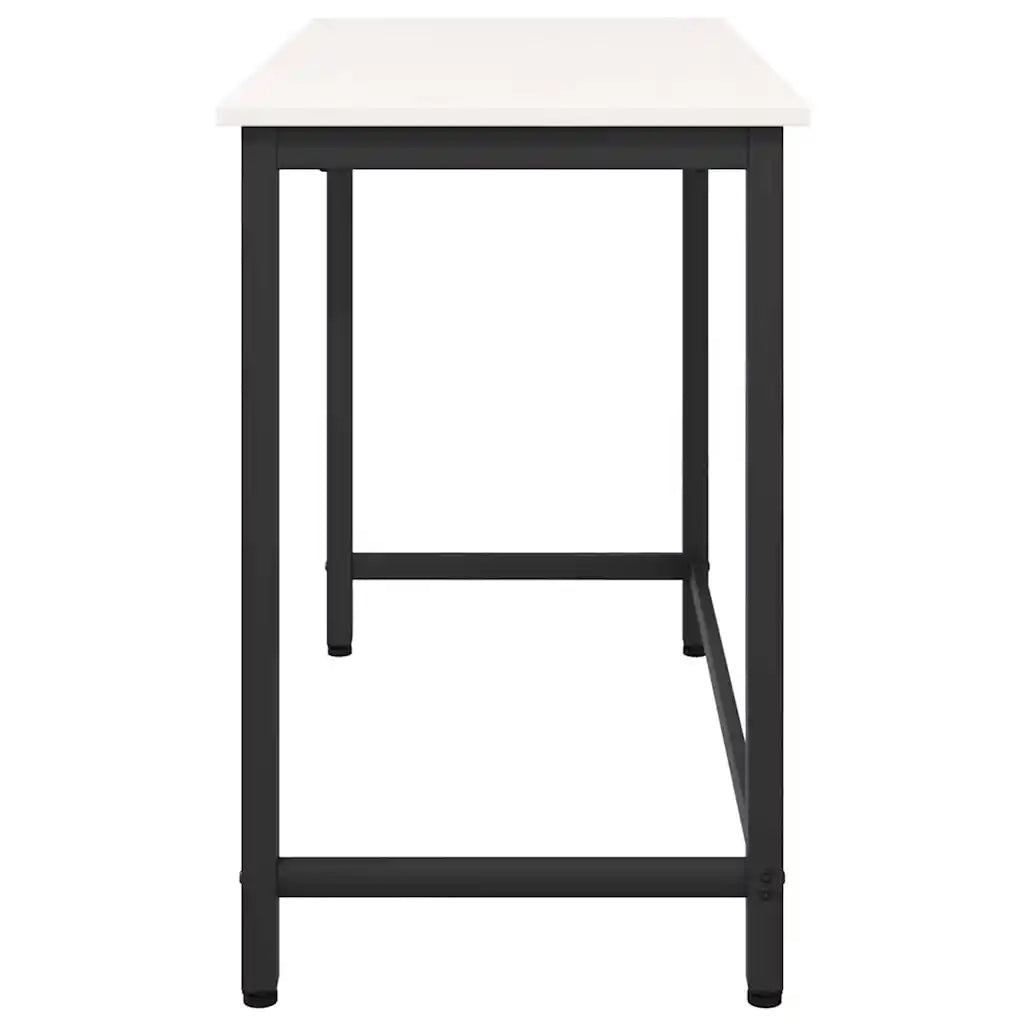 Scrivania | Tavolo Bianco 100 x 50 x 77 cm Legno ingegnerizzato e acciaio