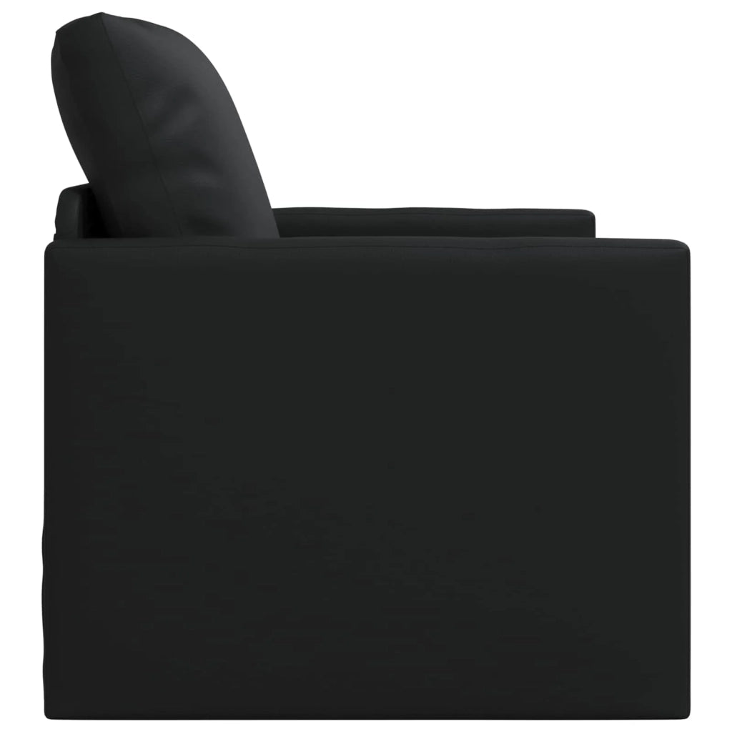 Divano letto | Sof¨¤ letto | Letto singolo 60cm Nero Pelle Artificiale