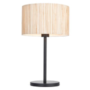 Lampada da tavolo Japandi beige in erba marina E27 Endon