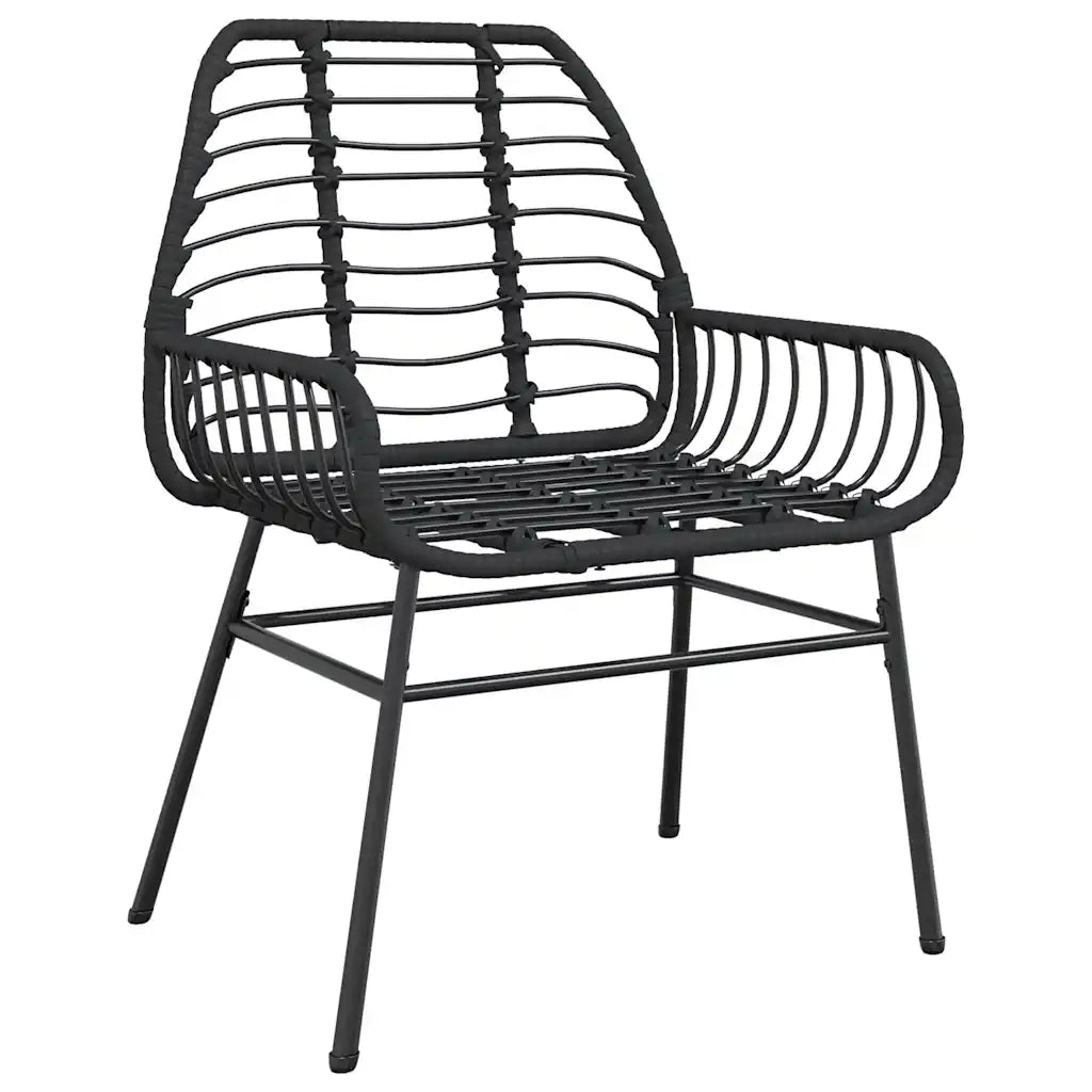 Set da Pranzo da Giardino 9 pz Polyrattan Vetro 3334540