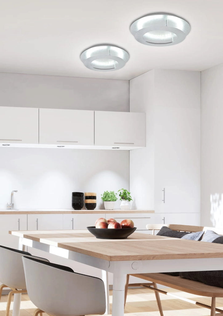 Plafoniera LED Candellux Merle 50cm argento 24W calda