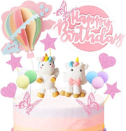 Set di decorazioni per torta Unicorn per compleanni, 23 pezzi