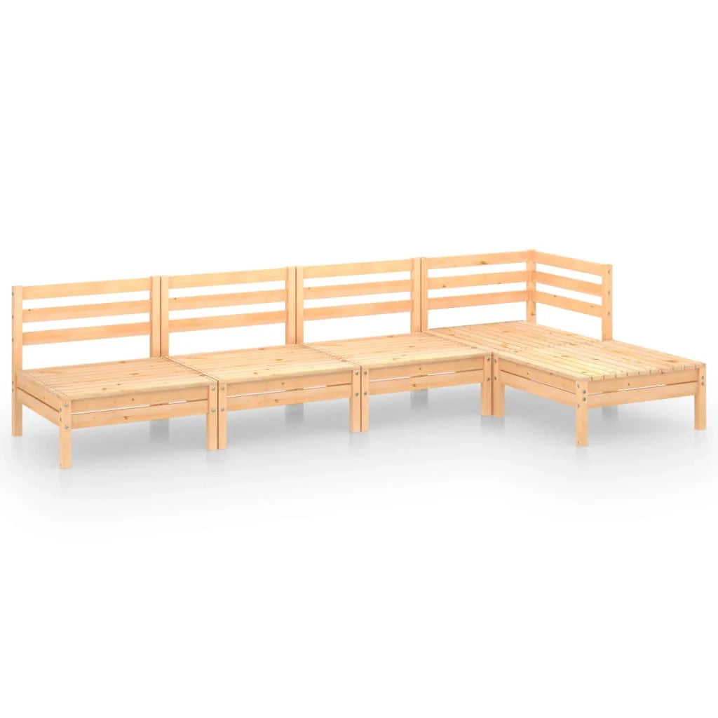 Set di mobili da giardino mobili da esterno 5 pezzi legno di pino massiccio 02_0016534