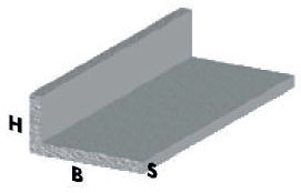 PROFILO ARGENTO H.200 CM ELLE 30X15X1 MM*- ARCANSAS- 5,0 pz