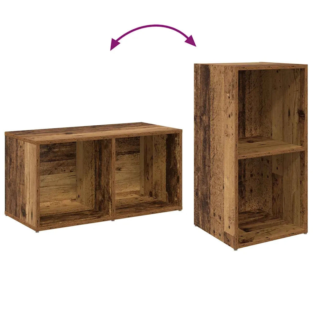 Set mobile TV 4 pcs Legno vecchio 37 x 37 x 72 cm 3393528