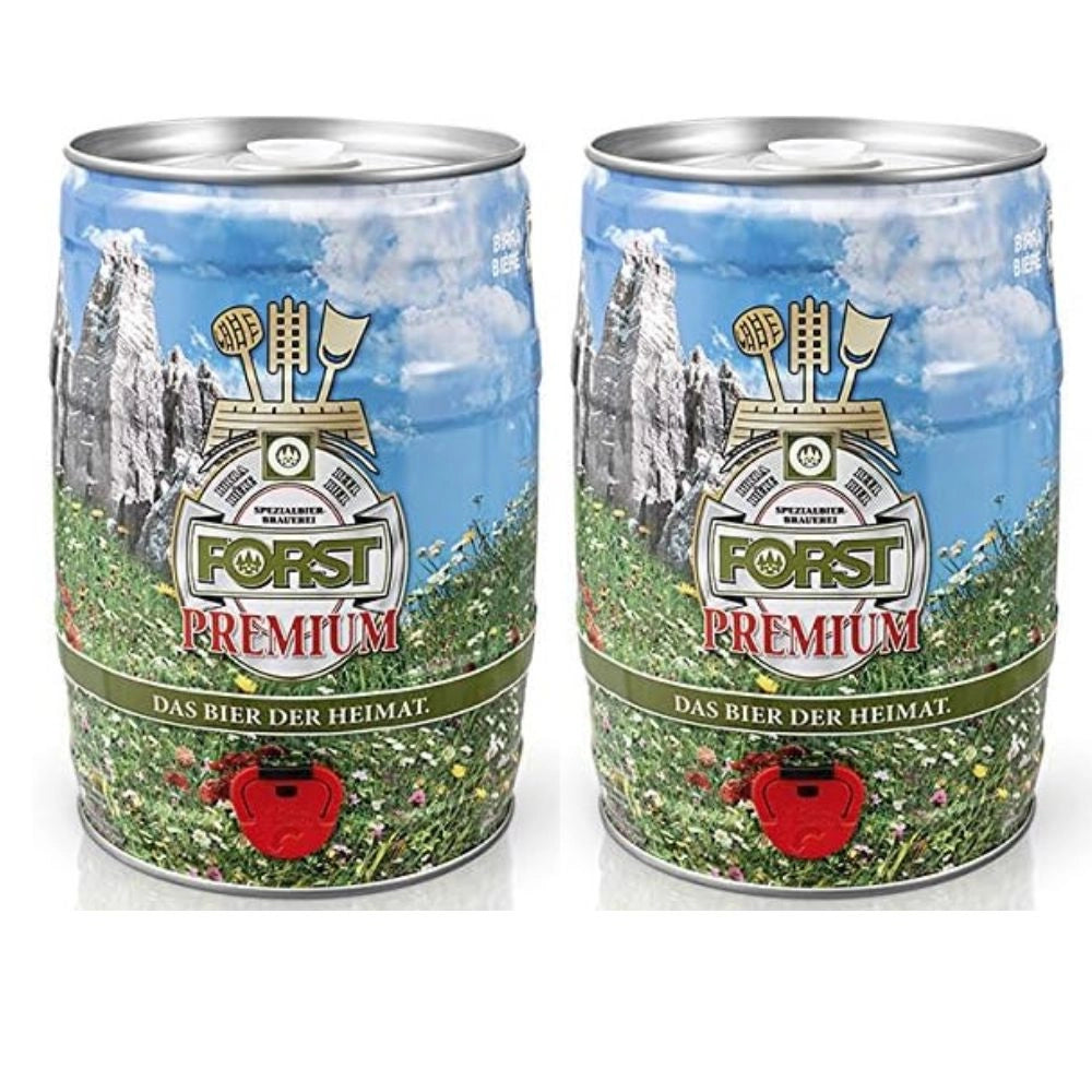 Forst premium birra 2 fusto barilotto da 5 litri ognuno