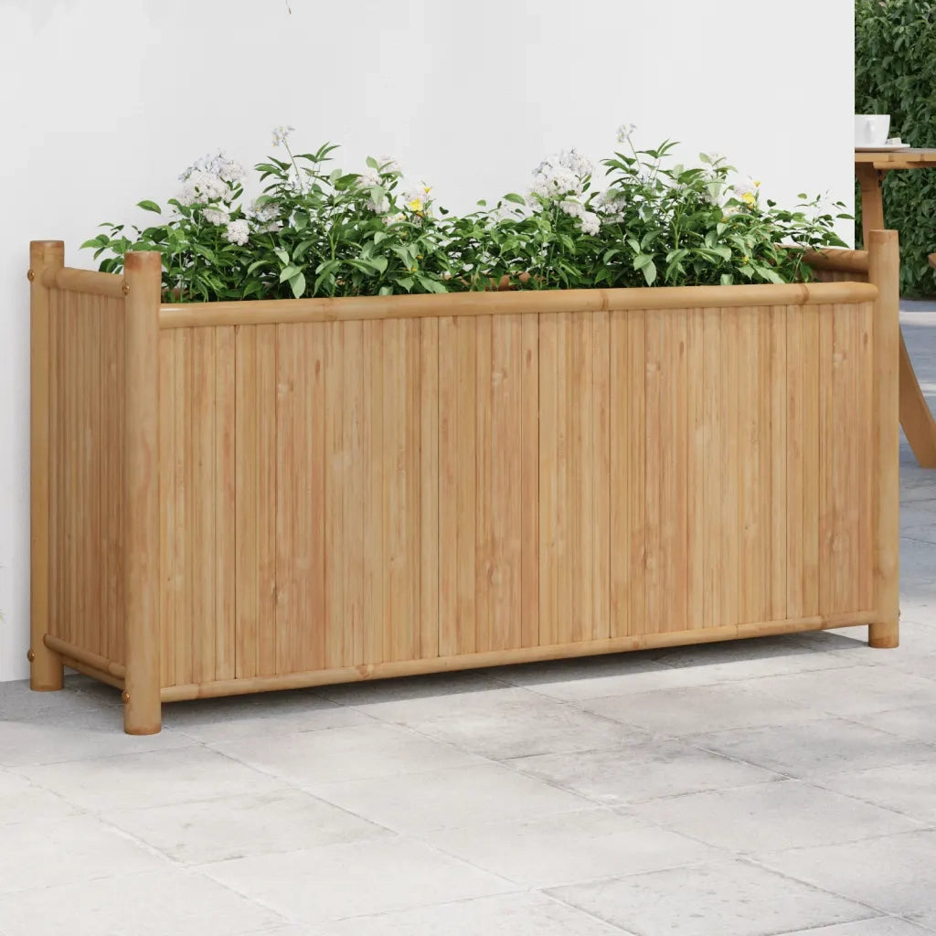 Fioriera-Vaso-Contenitore per Piante 100x30x50 cm in Bamb¨´