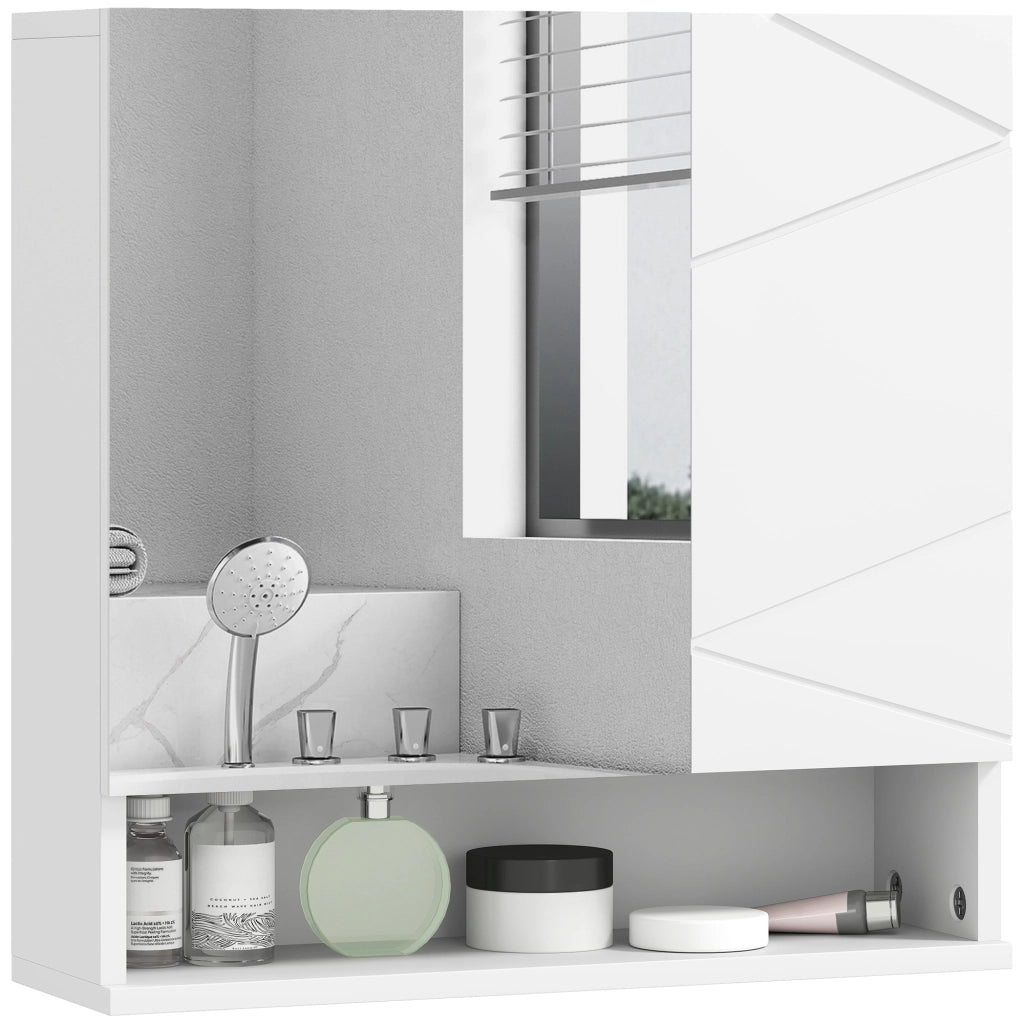 Armadio da bagno con specchio ¨C Minimal ¨C bianco 55x17x55 cm