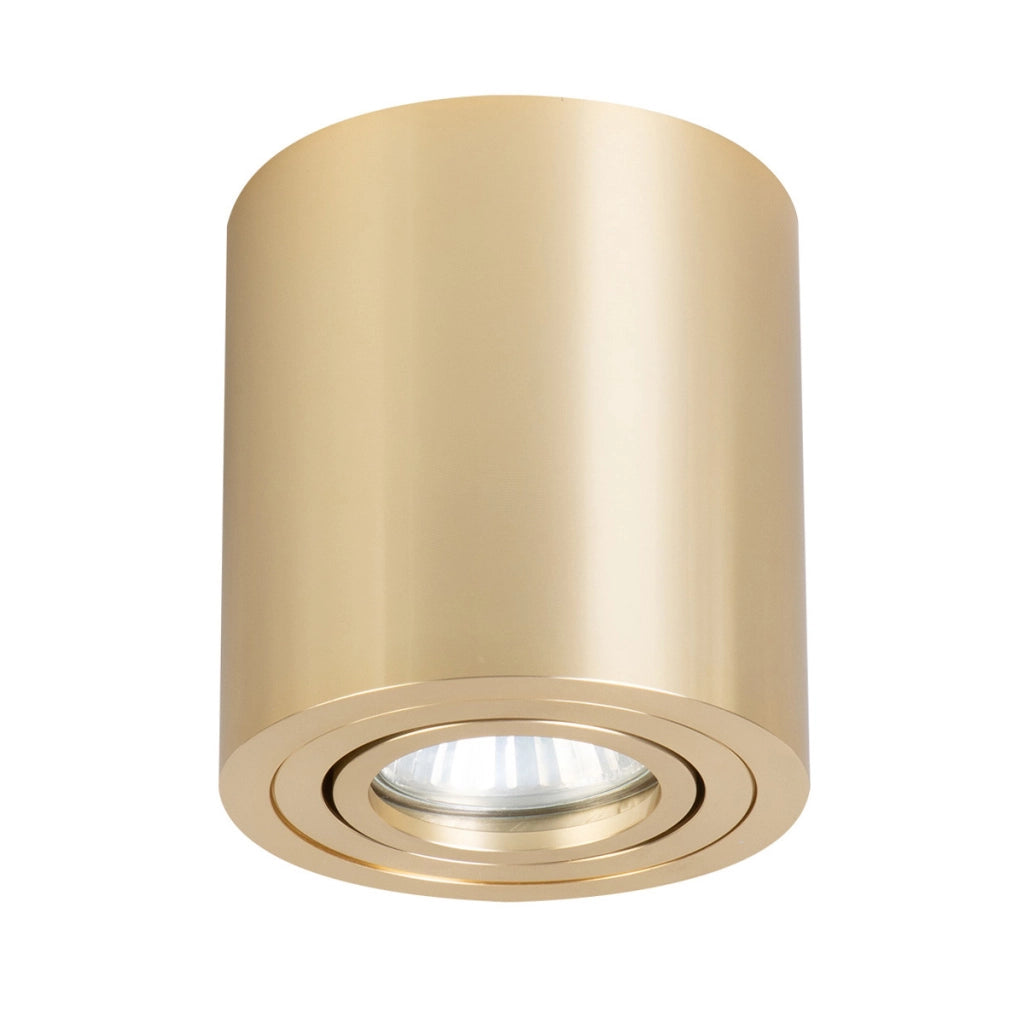 Spot soffitto rotondo oro Ø9 orientabile GU10 Tulon