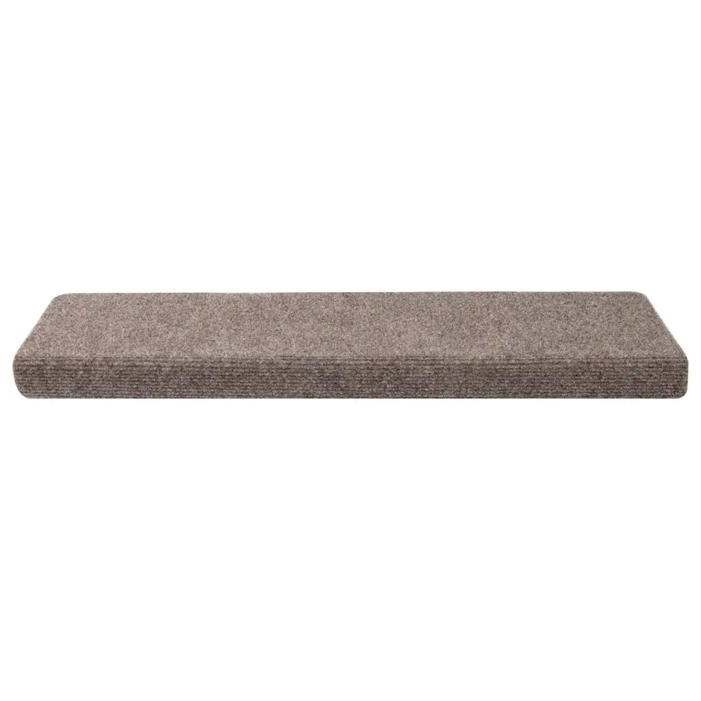 Tappetini per scale autoadesivi 30 pz 65x21x4 cm beige bordo rettangolare 3365700