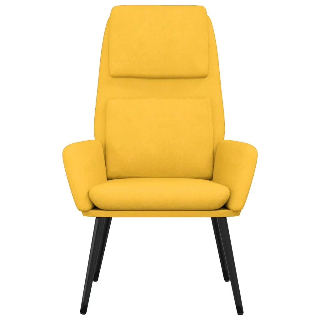 Poltrona Relax Giallo Senape in Tessuto 341319