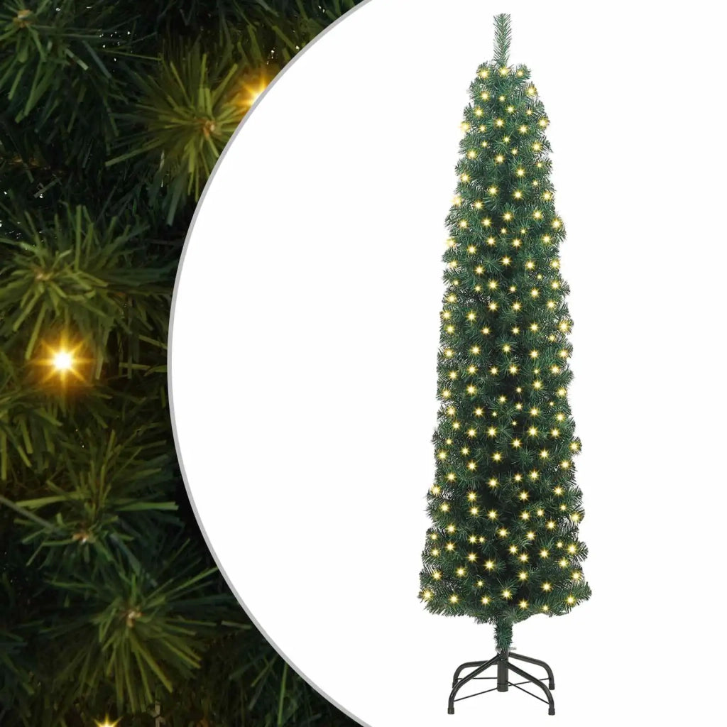 Albero di Natale artificiale con 300 LED Verde 180 cm 3394939