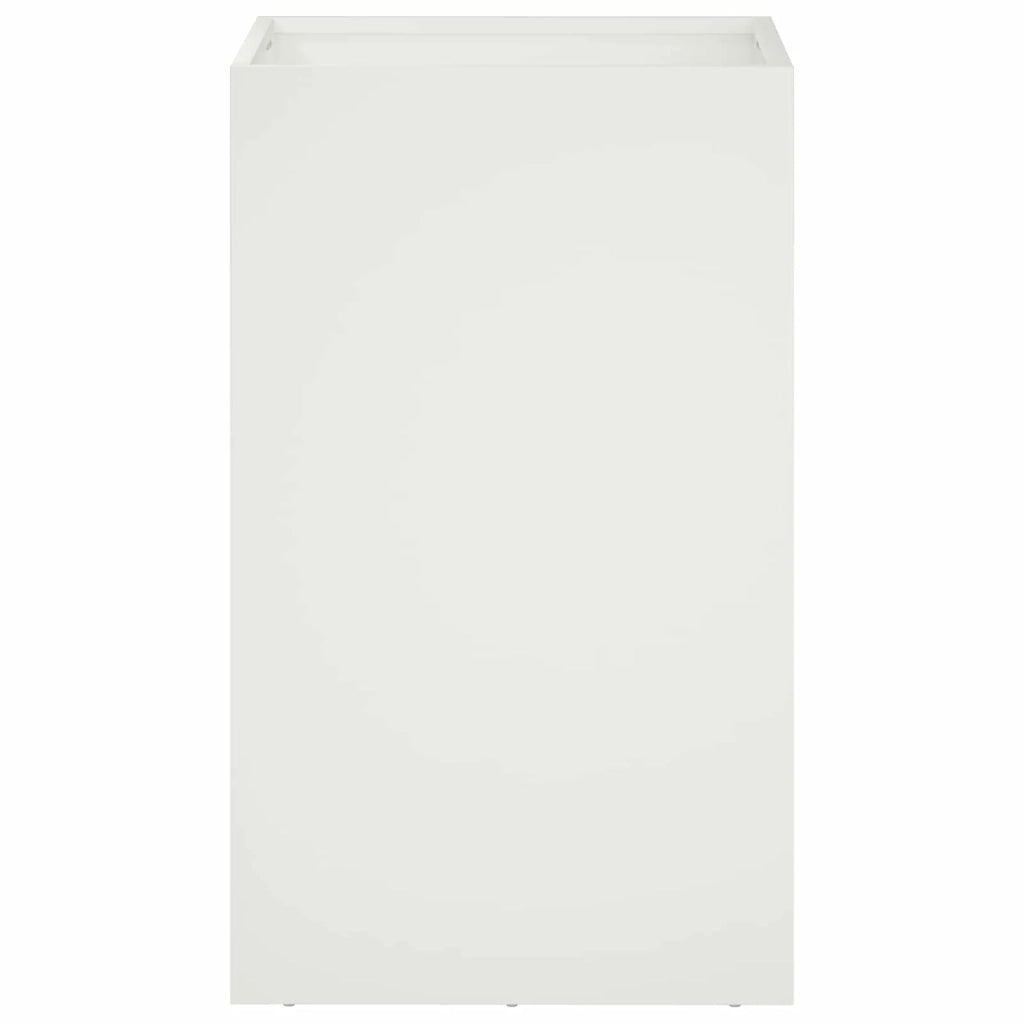 Vaso da giardino 2 pz Bianco 30 x 30 x 50 cm 8005347