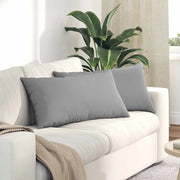 Cuscini da Divano 2 pcs Grigio Nuvola 80 x 40 cm Tessuto 42013709