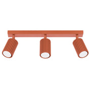 Lampada da soffitto KARBON 3L rosso ocra