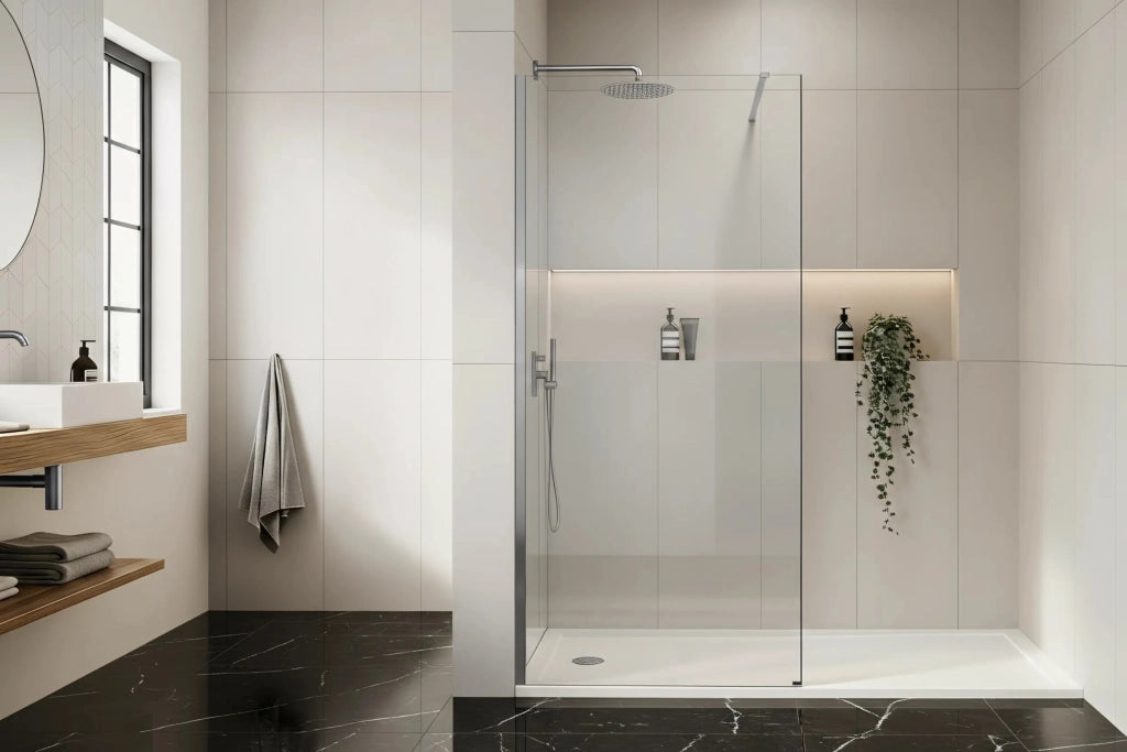 Parete Doccia Rea Flexi Transparent / Chrome 110