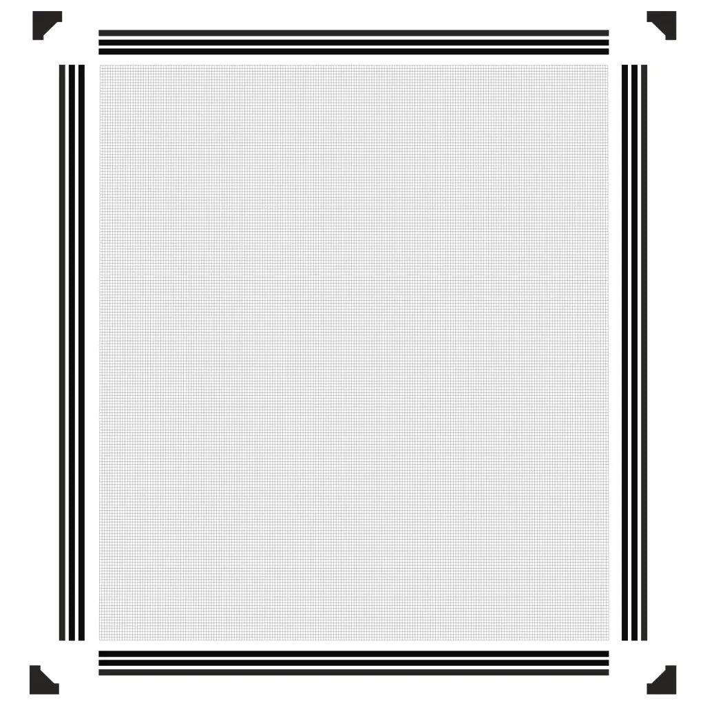 Zanzariera Magnetica per Finestre Antracite 120x140 cm 153854