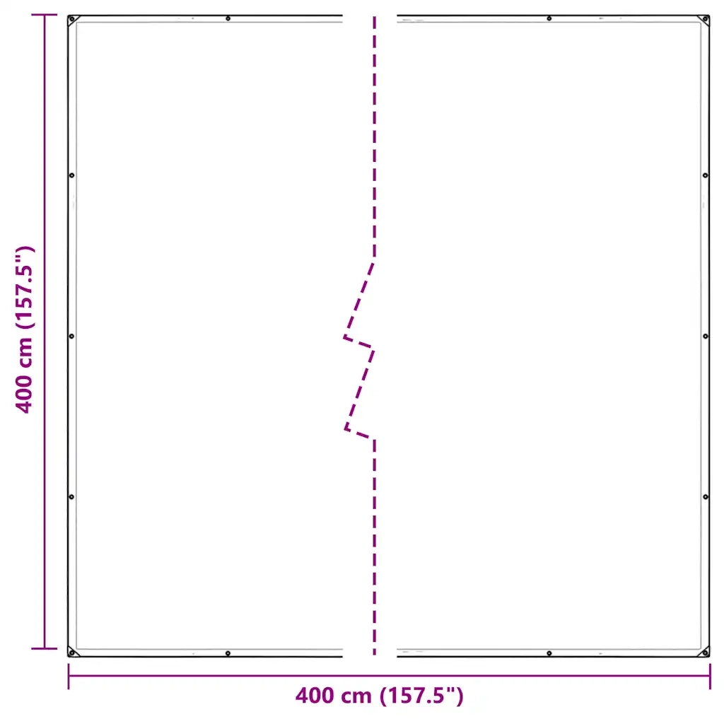 Telone Trasparente con Occhielli 4x4 m in PVC 4018606