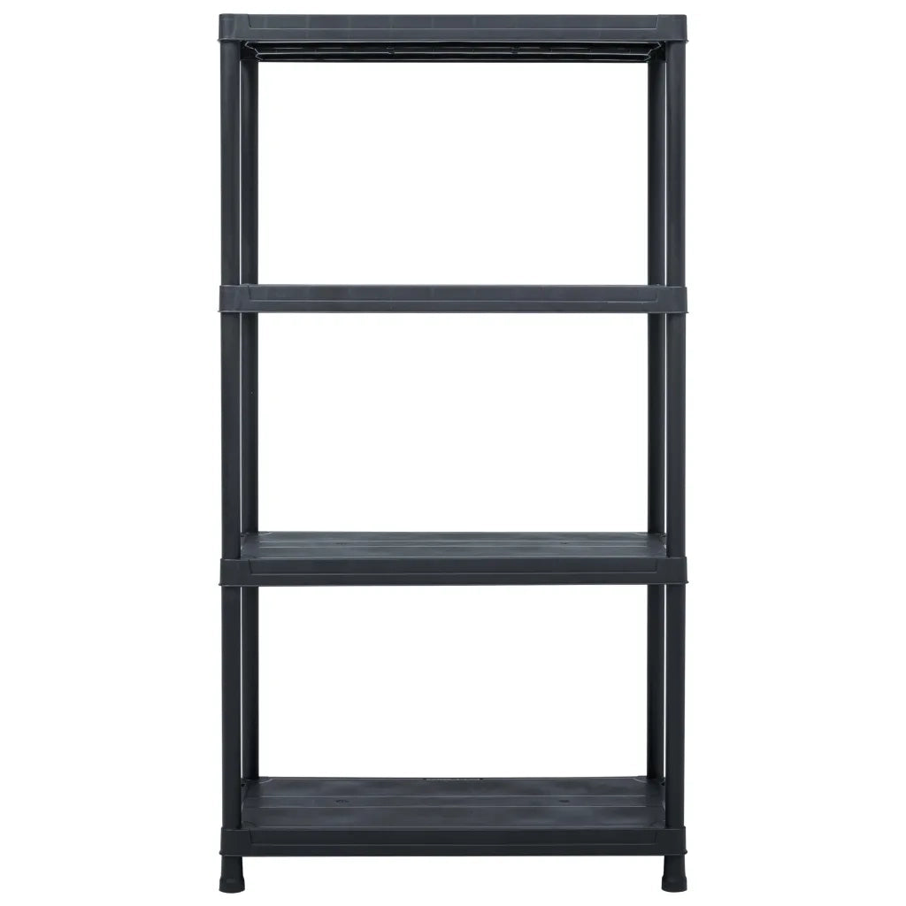 Scaffale Nero 100 kg 60x30x138 cm in Plastica 45673
