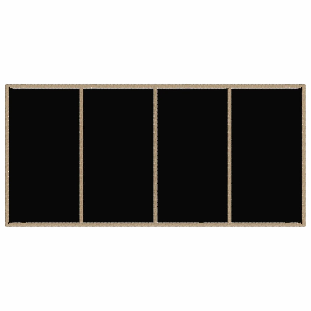Set da pranzo per esterni 9 pcs Beige e Bianco Crema 3422345