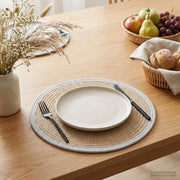 Sottobicchieri in juta 12 pz Naturale e Bianco 100% Juta Tossa 42012319